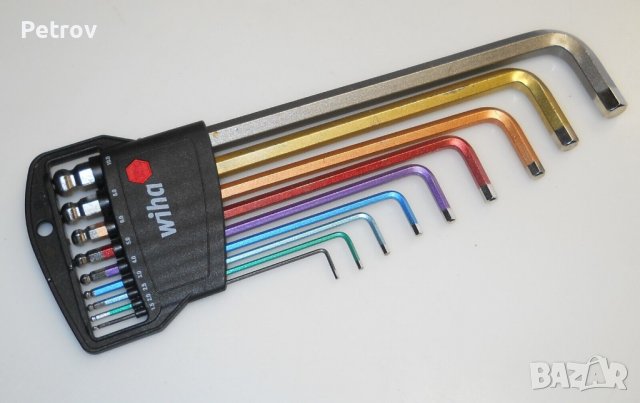 Шестограми Wiha No.369 Germany - Комплект ПРОФЕСИОНАЛНИ дълги шестограми 1,5 - 10 mm /ORIGINAL Wiha 