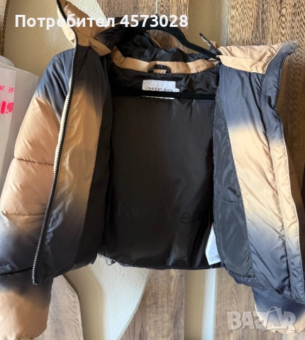 Пуфер Калвин Клейн с качулка, снимка 2 - Якета - 52272551