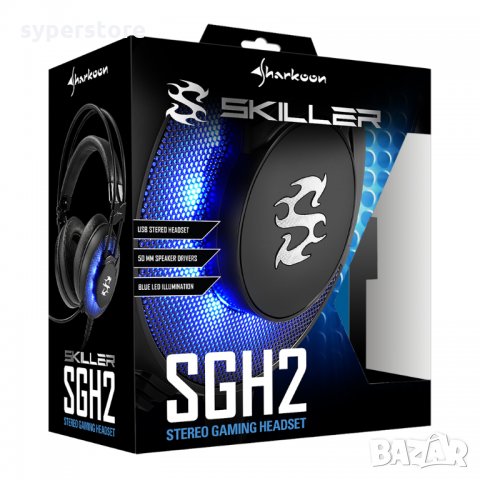 Слушалки с микрофон Sharkoon Skiller SGH2 SH0046 Геймърски слушалки Gaming Headset , снимка 4 - Слушалки за компютър - 20689638