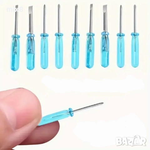 Комплект 10 бр. мини отвертки 