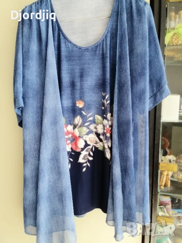 Дамски блузи ХЛ нови!! , снимка 4 - Блузи с дълъг ръкав и пуловери - 52419077