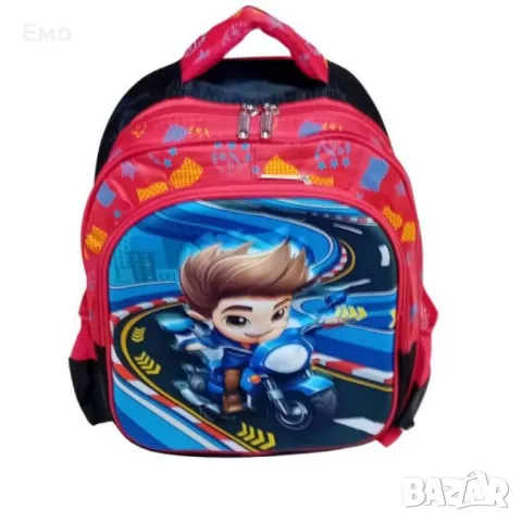 Детска раница с цветен дизайн и различни илюстрации, снимка 13 - Раници - 48524722