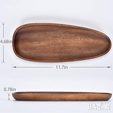 Нова Табла Естествен Овален от Акация - Идеален за Всякакви Храни, снимка 2 - Други стоки за дома - 43572259