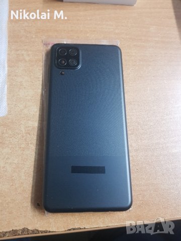  Заден капак със стъкло камера за Samsung Galaxy A12(черен), снимка 2 - Резервни части за телефони - 43514608