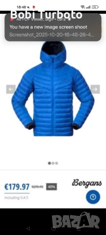 Мъжко яке гъши пух, Bergans of Norway,size L, снимка 5 - Якета - 52121507