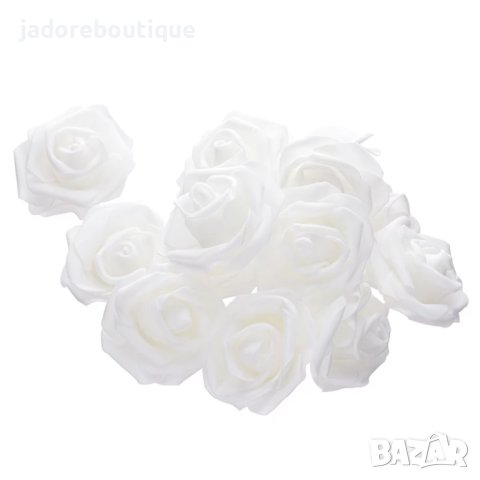 Изкуствени рози от фоам 6 - 7 см - различни цветове , снимка 2 - Изкуствени цветя - 40810808