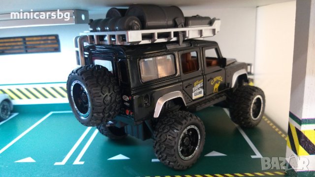 Метални колички: Land Rover Defender Camel Trophy (Ленд Ровър Дефендър), снимка 5 - Колекции - 40679660