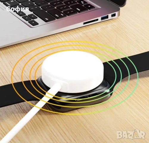 Магнитно зарядно за часовник Apple Watch iWatch Series SE, 8, 7, 6, 5, 4, 3, 2, 1 НОВО!!!, снимка 4 - Друга електроника - 44096363