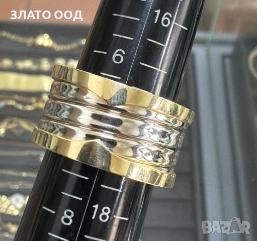 Златни халки модел ПРУЖИНА, снимка 3 - Пръстени - 36518381