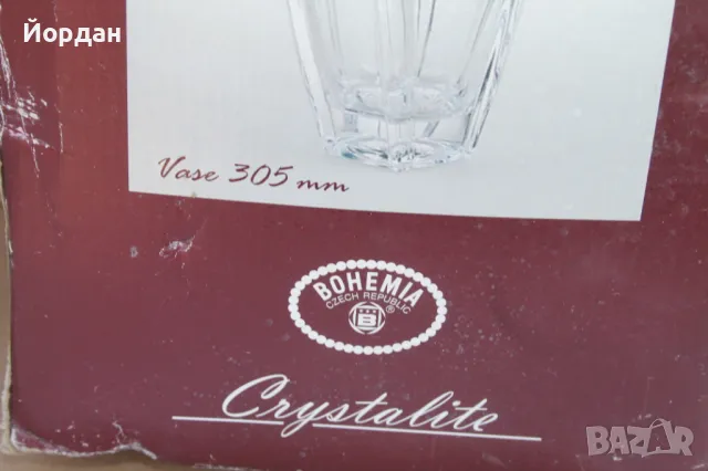 Стара ваза ''Bohemia'', снимка 2 - Колекции - 49961301