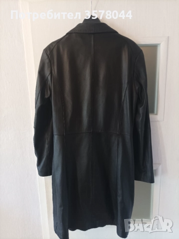 Късо дамско кожено манто., снимка 2 - Якета - 52236164