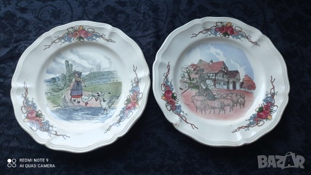 Две френски декоративни чиний