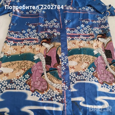 Дамски халати естествена коприна,халат., снимка 11 - Нощници - 51783216