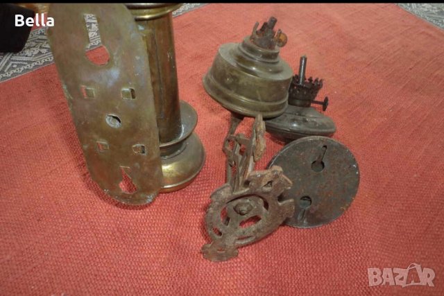 Газово-фитилни стенни лампи, снимка 6 - Антикварни и старинни предмети - 27671097