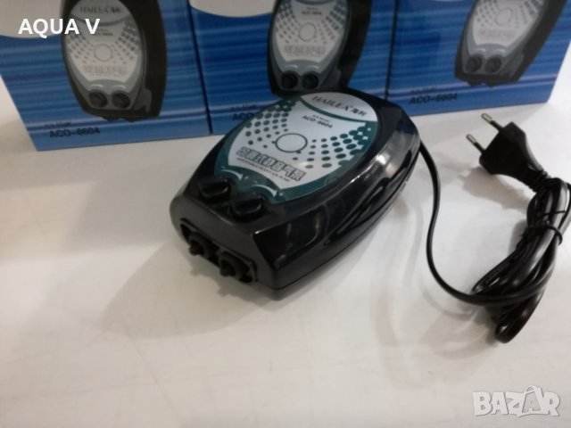 Помпа за въздух за аквариум HAILEA 6604 с 2 изхода, снимка 3 - Аквариуми - 27813450
