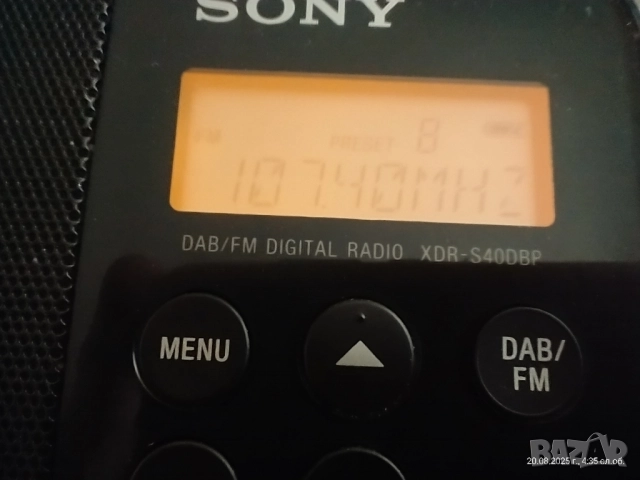 Преносимо цифрово радио Sony XDR-S40DBP, снимка 9 - Аудиосистеми - 51444866