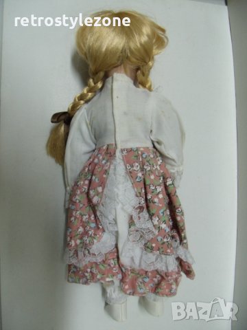№ 6762 стара порцеланова кукла - Nostalgia   - височина 30 см , снимка 3 - Други ценни предмети - 39352551