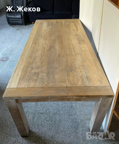Масивна трапезна маса, снимка 2 - Маси - 52531278