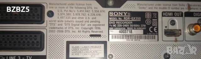 DVD Recorder RDR GX 350 (не чете дискове), снимка 5 - Друга електроника - 50406625
