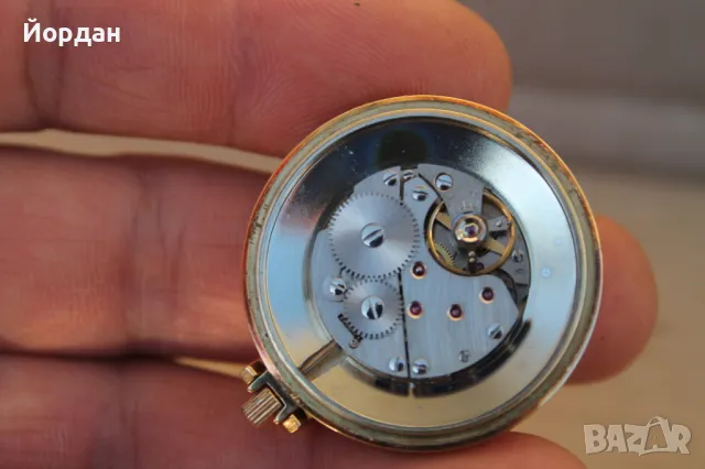 Швейцарски мъжки позлатен джобен часовник ''Zentaur'', снимка 11 - Мъжки - 48868704