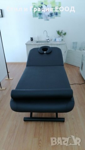 Електрическа кушетка Wenga (1мотор) 194 x 75 x 66/92 см - черна/бяла, снимка 9 - Кушетки - 34091216