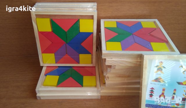 5 бр. дървени мозайки за 15лв. / дървени играчки, снимка 2 - Образователни игри - 38481696