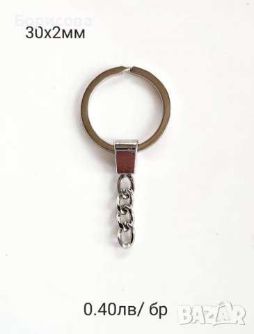 Халка за ключодържател със синджир и карабина, снимка 5 - Други - 38342401
