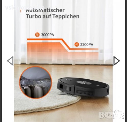 Прахосмукачка робот Ultenic D5s Pro (код продукт 189), снимка 2 - Прахосмукачки - 39644484