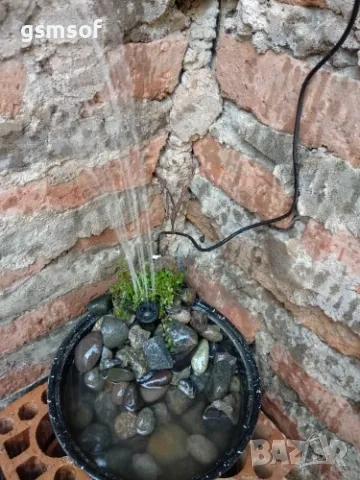 Соларно захранван градински шадраван, фонтан за декорация, снимка 10 - Други - 47745450