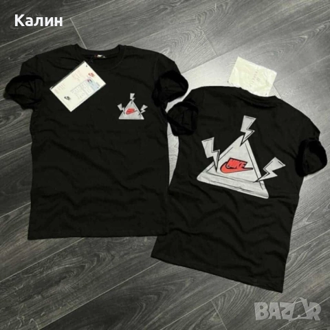 Мъжки тениски Nike - черно и бяло - 25 лв., снимка 2 - Тениски - 52360168