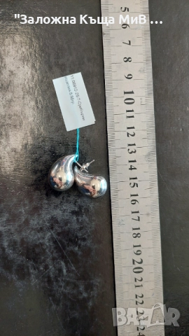 Сребърни обеци "Картие", снимка 2 - Обеци - 52738067