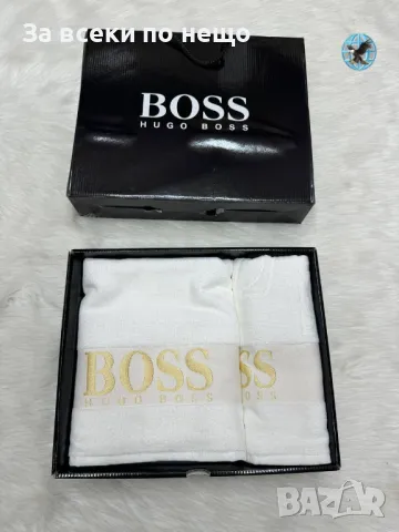 Hugo Boss🔝Gucci Луксозни Хавлии - 2бр. в кутия - Налични Различни Цветове Код D2158, снимка 4 - Хавлиени кърпи - 49423646