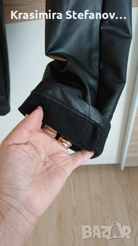 дамски кожен зимен ватиран панталон, снимка 3 - Спортни екипи - 53140922