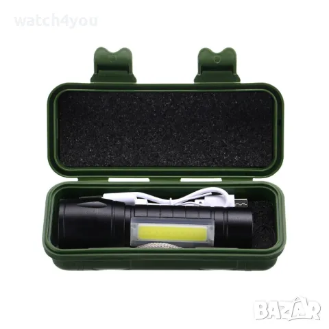 НОВ LED ФЕНЕР С 3 РЕЖИМА ПРЕЗАРЕЖДАЕМ USB КАБЕЛ.ДЖОБНО ФЕНЕРЧЕ ФЕНЕРИ FLASHLIGHT FENERCHE FENER ТОП, снимка 7 - Къмпинг осветление - 48496028