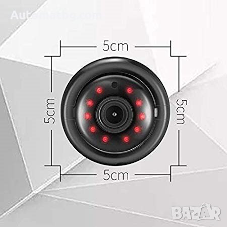 Мини Панорамна Камера Automat - WiFi Camera V380, Бебефон,Черна, снимка 7 - HD камери - 28147521