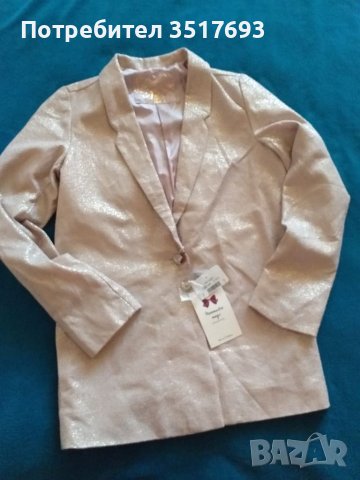 Детско сако / блейзър  Reserved 134 / 140, снимка 4 - Детски пуловери и жилетки - 38437764