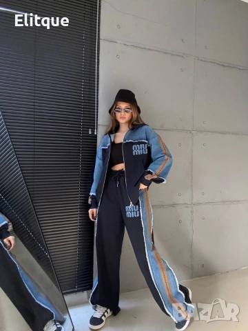 дамски екипи на едро miu miu с деним акцент , снимка 3 - Спортни екипи - 53067544