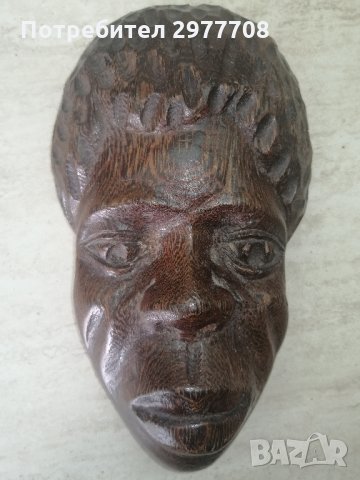 Африканска дървена маска , снимка 6 - Антикварни и старинни предмети - 32910645