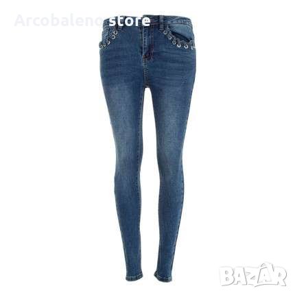 Дамски дънки с висока талия , снимка 5 - Дънки - 34850231