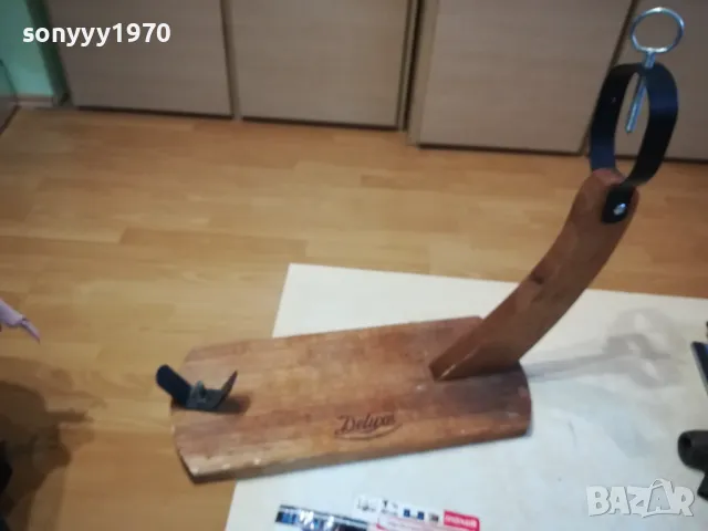 ДЪРВЕНА СТОЙКА-ПОСТАВКА ЗА ШИШОВЕ ИЛИ ДРУГО 50СМ 2901250734, снимка 11 - Антикварни и старинни предмети - 48873240