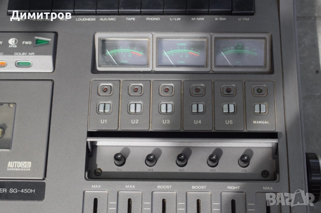 Sharp Stereo Music Center SG-450H, снимка 6 - Радиокасетофони, транзистори - 51726602