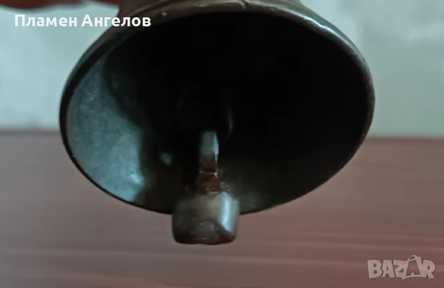 Бронзова камбанка, звънче, хлопка. , снимка 4 - Антикварни и старинни предмети - 50507300