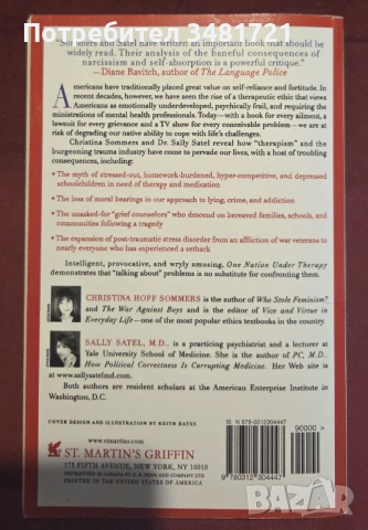 One Nation Under Therapy. How the Helping Culture Is Eroding Self-Reliance, снимка 3 - Художествена литература - 53251172