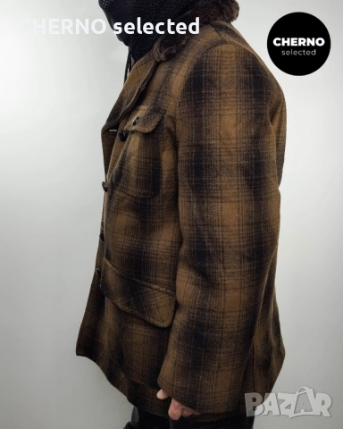 SCHOTT NYC палто с яка от изкуствен косъм – размер XXXL – отлично състояние, снимка 5 - Палта - 53077079