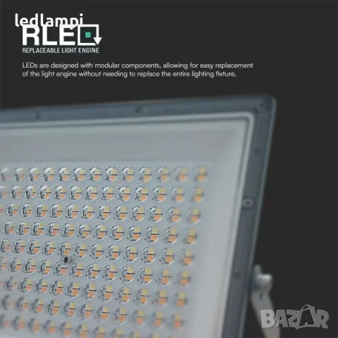 LED Прожектор 100W 3in1 Сиво Тяло, снимка 6 - Прожектори - 48039774