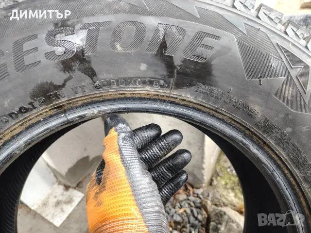 4бр.зимни гуми BRIDGESTONE 205 70 15 DOT18 цена за брой, снимка 6 - Гуми и джанти - 50046201