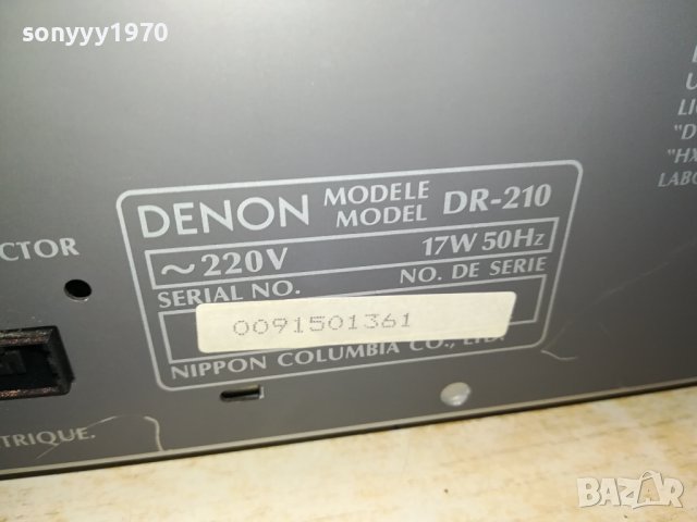 DENON DR-210 DECK-ВНОС SWISS 2811231708LK1ED, снимка 15 - Декове - 43184440