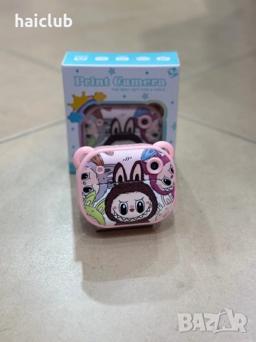 Детски фотоапарат с принтер Стич,Лабубу,Капибара/Camera print, снимка 14 - Фотоапарати - 52517401