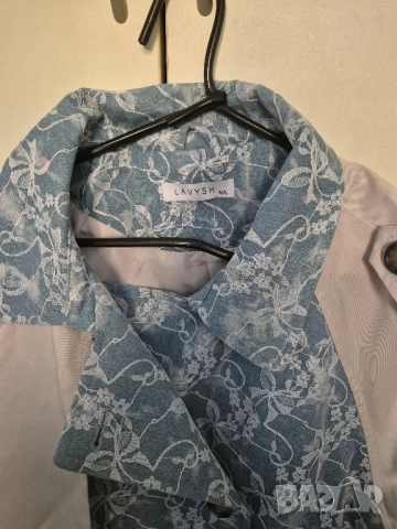 само днес къс шлифер с дантела, снимка 2 - Палта, манта - 52419347