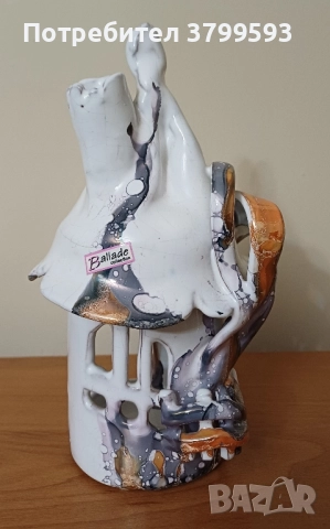 Красив порцеланов свещник-къщичка Ballade collection , снимка 7 - Декорация за дома - 52285568